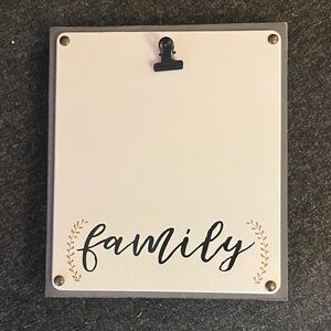 Family Photo Clip Board